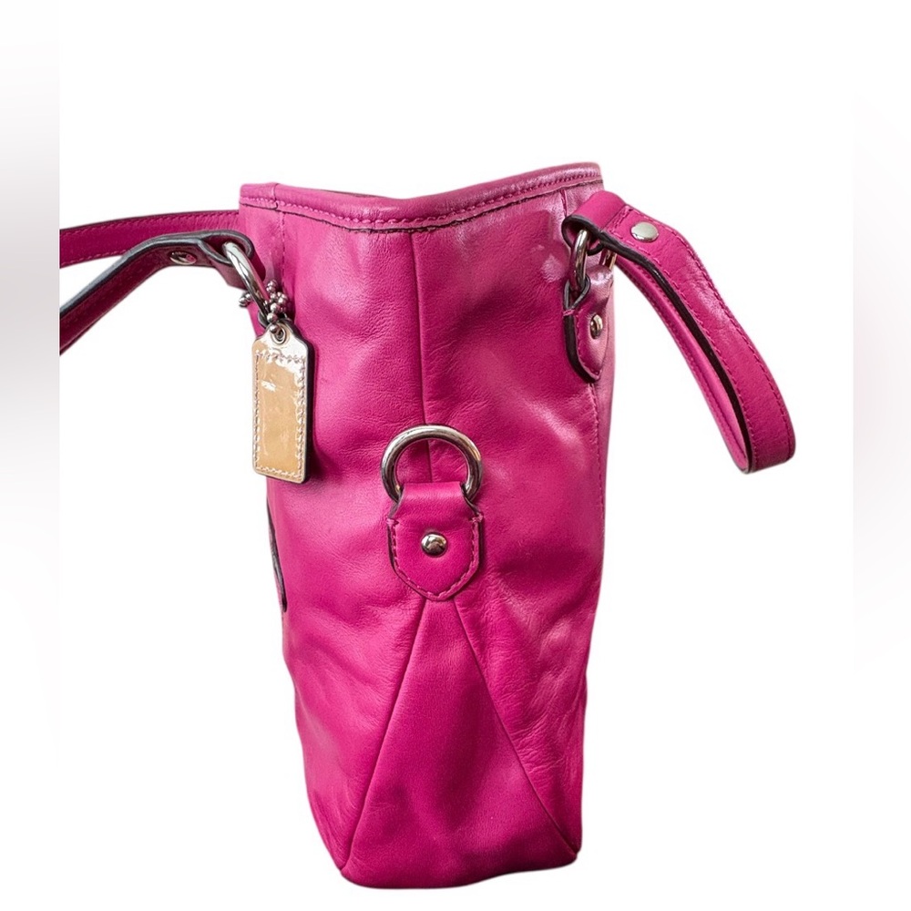 Coach Daisy Mia leather dark pink bag - Picture 3 of 10